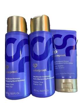 Colorproof Daily Blonde Shampoo, Conditioner, and Weekly Blonde Masque 3-Piece S